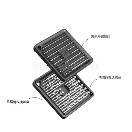 Customization Leather rope pendant square fragrant bead aromatherapy Corporate Gifts