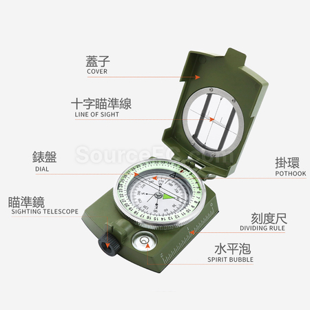 Customization Outdoor Multifunctional Camping Noctilucent Compass Corporate Gifts
