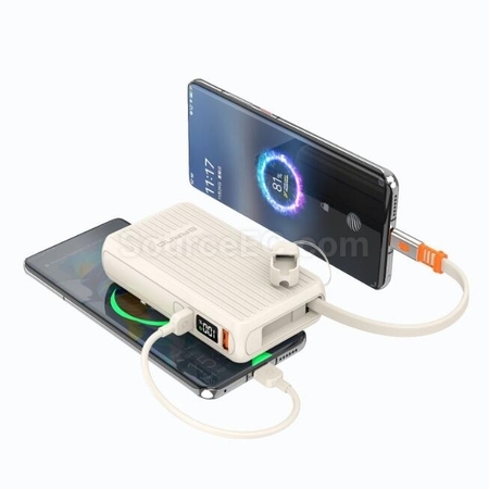 Customization Retractable Wire Power Bank With  Corporate Gifts