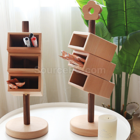 Customization Wooden Pen Holder Storage Tube Corporate Gifts