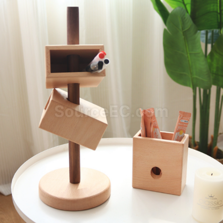 Customization Wooden Pen Holder Storage Tube Corporate Gifts