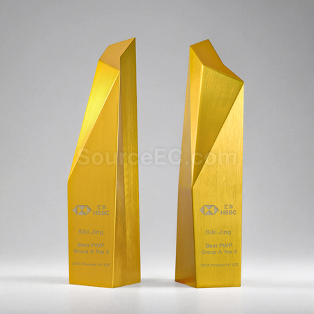 Customization Aluminum Alloy Brushed Trophy Corporate Gifts