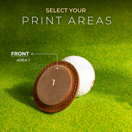 Customization Leather Golf Markers Corporate Gifts