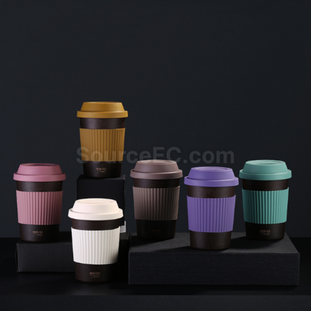 Customization Degradable coffee grounds material coffee cup Corporate Gifts