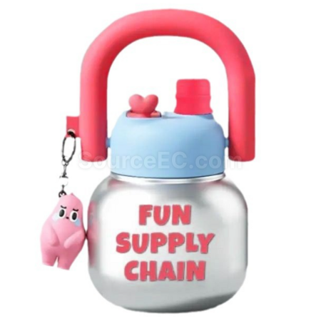 Large-capacity Portable Double-spout Big-bellied Cup