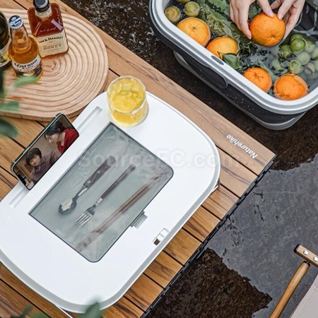 Customization Multifunctional Portable Table Basket With Cutlery Storage Box Corporate Gifts