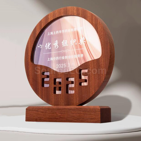Customization Solid Wood Crystal Award Corporate Gifts