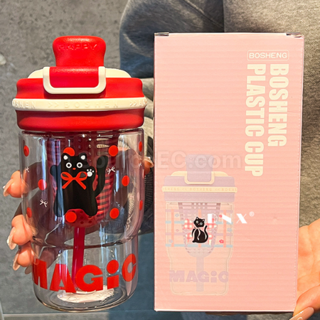 Customization Tritan Cute straw water cup Corporate Gifts