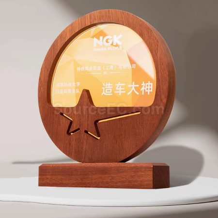 Customization Solid Wood Crystal Award Corporate Gifts