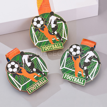 Football Metal Medal