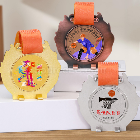 Customization Basketball Metal Medal Corporate Gifts