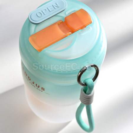 Customization Double - drinking - opening straw water cup Corporate Gifts
