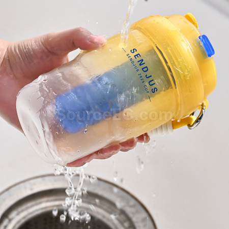 Customization Double - drinking - opening straw water cup Corporate Gifts