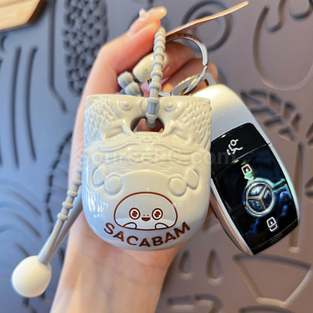 Customization Unzip Cartoon Wooden Fish Pendant Corporate Gifts