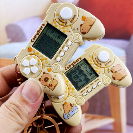 Capybara Game Console Keychain