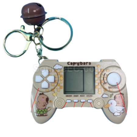 Customization Capybara Game Console Keychain Corporate Gifts