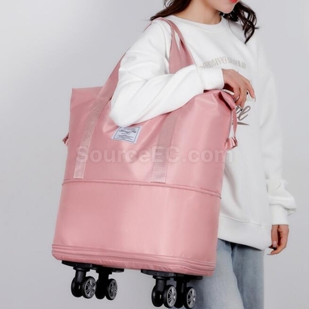 Customization Large Capacity Universal Wheel Dry And Wet Separation Expandable Waterproof Luggage Bag Corporate Gifts