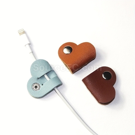 Customization Winder PU Cable Organizer Corporate Gifts