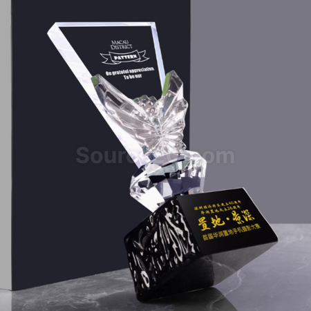 Customization Creative Color-Changing Crystal Trophy Corporate Gifts