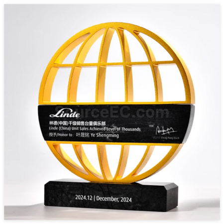 Customization Metal Marble Trophy Corporate Gifts