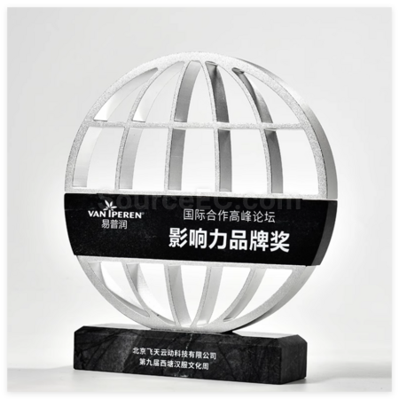 Customization Metal Marble Trophy Corporate Gifts