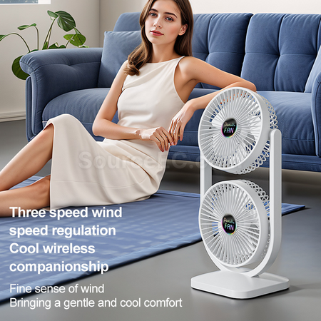 Customization Double Head Desktop Fan Corporate Gifts
