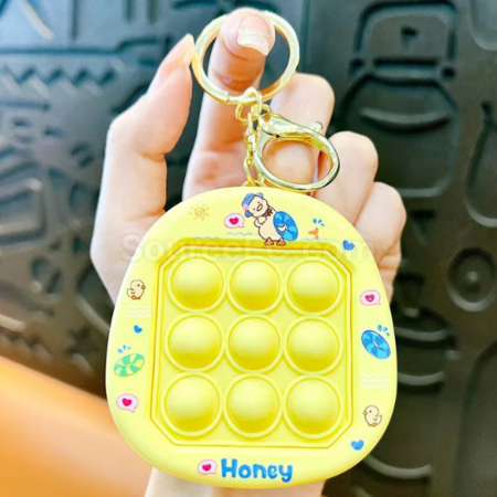 Customization Decompression bubble fidget keychain Corporate Gifts