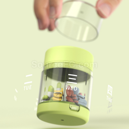 Customization Two-In-One Pill Cutter And Pill Dispensing Box Corporate Gifts