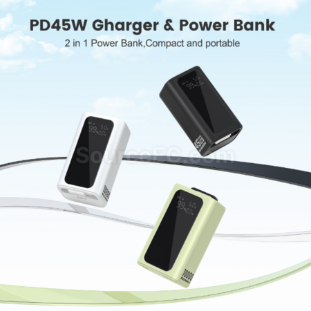 Customization Portable mobile power supply with built-in cable Corporate Gifts