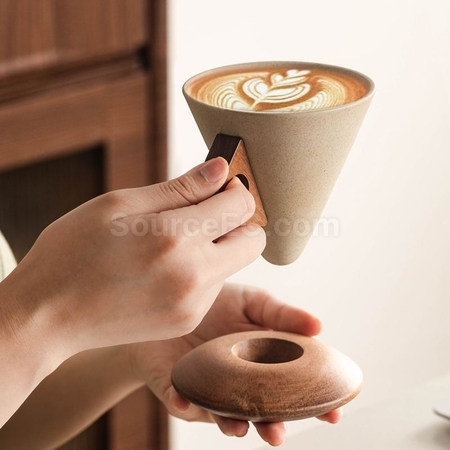 Customization Stoneware Funnel Coffee Cup Corporate Gifts