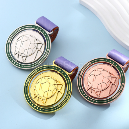 Customization Metal rotating medal Corporate Gifts
