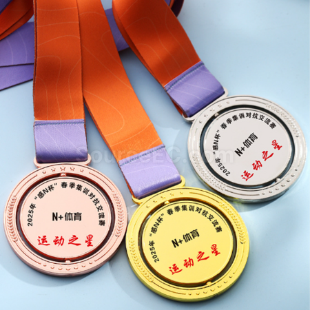 Customization Metal rotating medal Corporate Gifts
