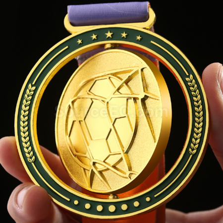 Customization Metal rotating medal Corporate Gifts