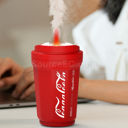 Customization Coke-shaped wireless night light humidifier Corporate Gifts