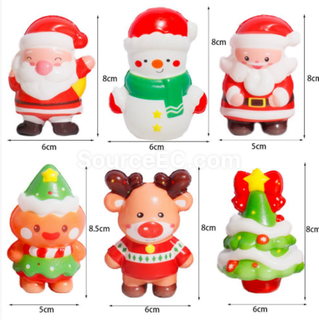 Customization Christmas squeeze decompression toy PU slow rebound Corporate Gifts