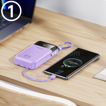 Customization Pisen Comes With A 22.5W Mini Power Bank With Four PD Wires. Corporate Gifts