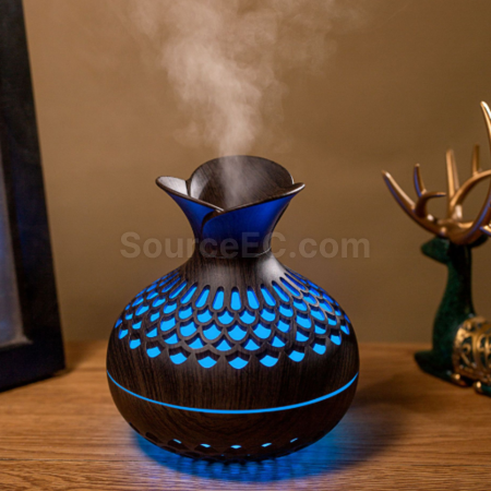 Customization Creative wood-grain vase humidifier Corporate Gifts