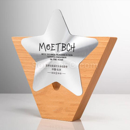 Customization Solid Wood Metal Award Corporate Gifts