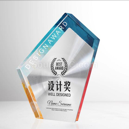 Customization Solid Wood Metal Award Corporate Gifts