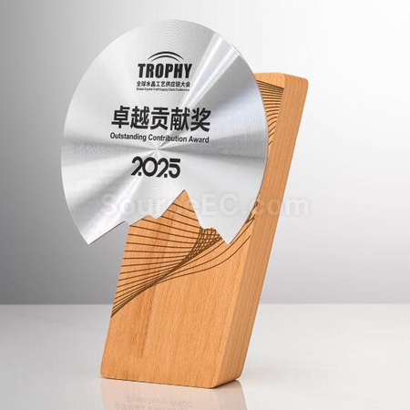 Customization Solid Wood Metal Award Corporate Gifts