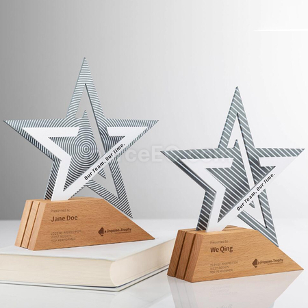 Customization Solid Wood Metal Award Corporate Gifts