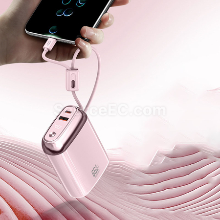 Customization 3C Certified Comes With Four Wires Mobile Power Bank Corporate Gifts