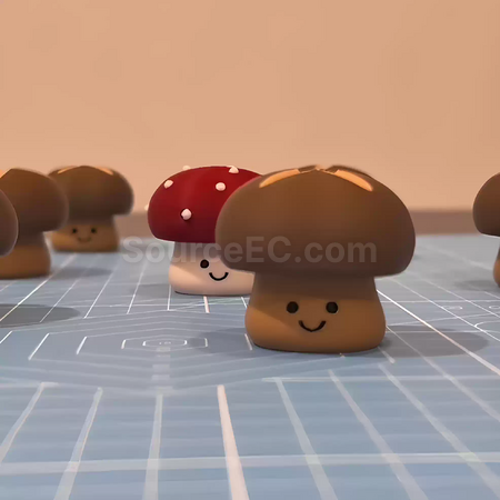 Customization Shiitake Mushroom Stress-Relief Button Toy Corporate Gifts