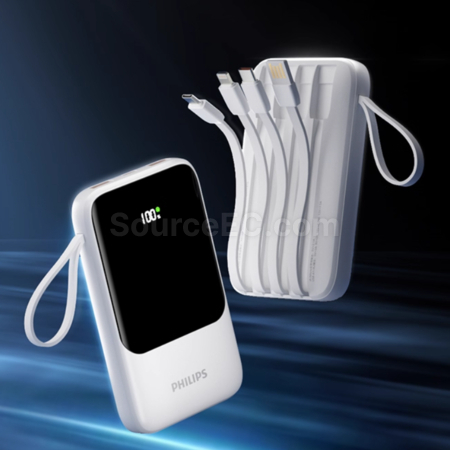 Philips 3C Certified Power Bank With Built-in Cable
