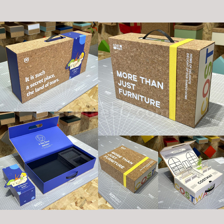 Customization Magnetic Flip Lid Eco-Friendly Cork Gift Box Corporate Gifts