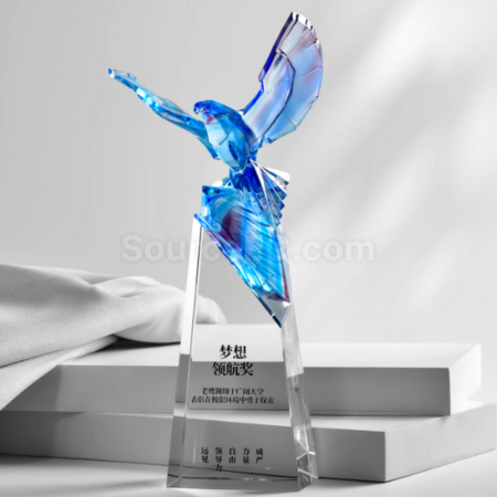 Customization Eagle Crystal Trophy Corporate Gifts