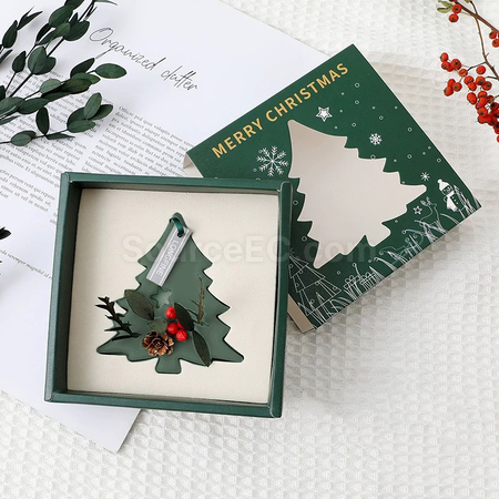 Customization Christmas Tree Scented Candle Fragrance Tablets Corporate Gifts