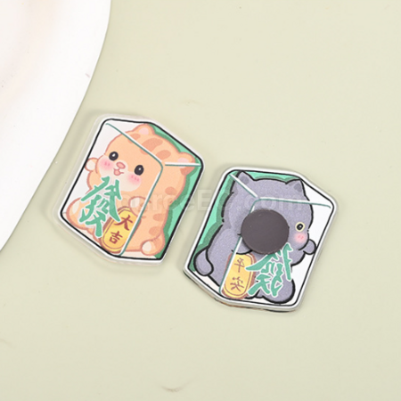 Customization Fortune Mahjong Acrylic Refrigerator Magnet Corporate Gifts