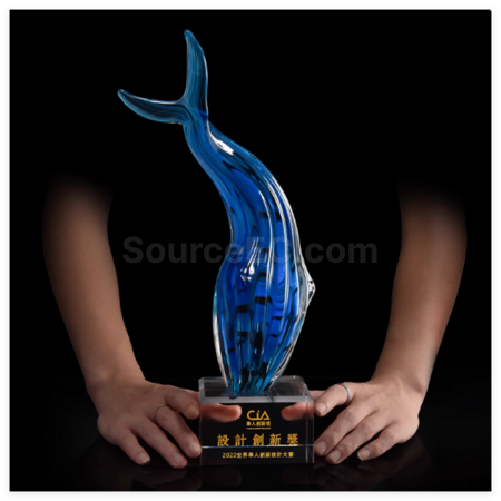 Customization Crystal Whale Award Corporate Gifts