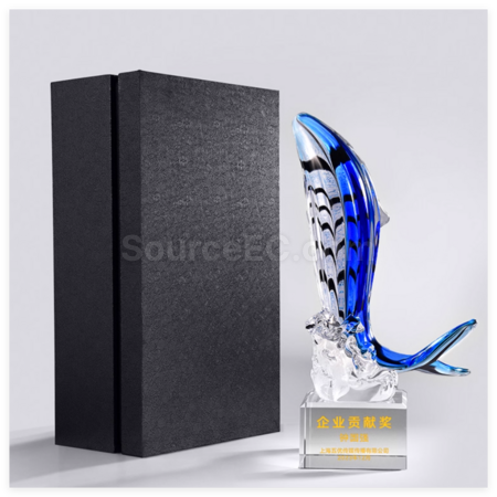 Customization Crystal Whale Award Corporate Gifts